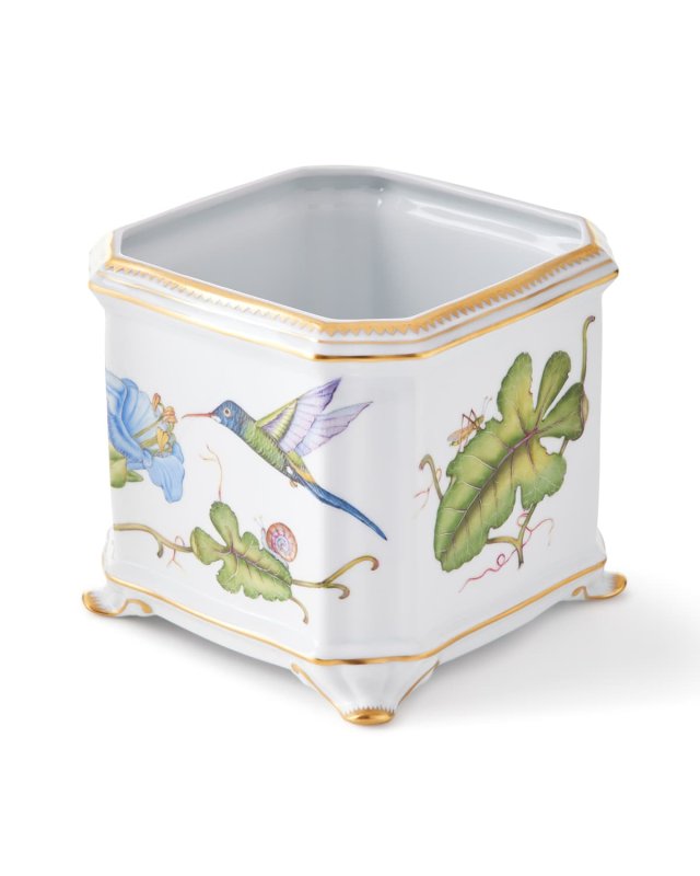 Hummingbird Square Cachepot